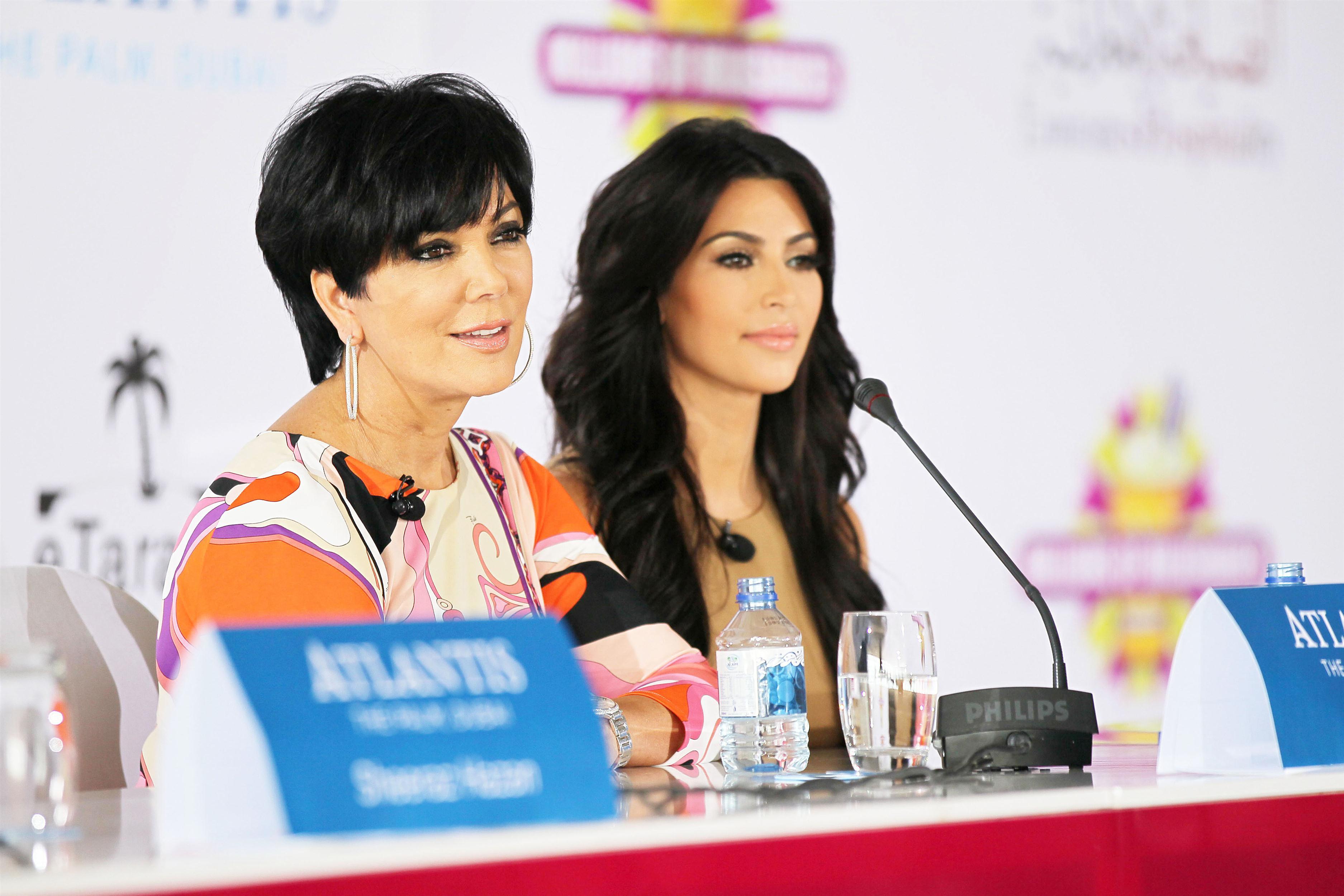 Kim Kardashian and Kris Jenner at the press conference for the launch of Millions Of Milkshakes | Picture 101719